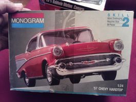 Monogram 1:24 '57 Chevy Hardtop, Vintage Bausatz!