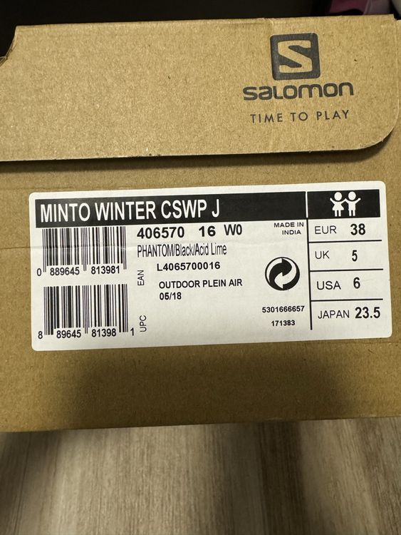 Salomon Chaussures hommes: Chaussures fourées Salomon 38 ✨ NEUVES ✨ – Neuf avec emballage d'origine à Martigny par gigikro 1