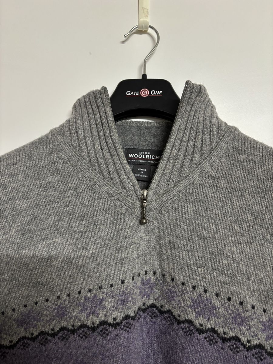 Woolrich Maglioni & Felpe: Herren Pullover Woolrich Grau Grösse XL mit Reissverschluss  – Usato da Aarwangen venduto da mic_r7gc 1