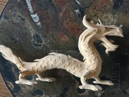 Drachen Figur Statue Mythen Fabelwesen Dekoration Asien