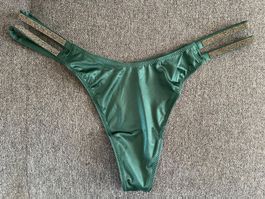 Victoria’s Secret Double Shine Strap Thong M NEW