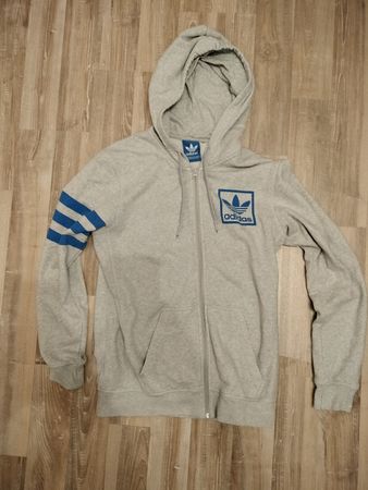 Adidas Originals Kapuzenjacke grau blau Grösse S