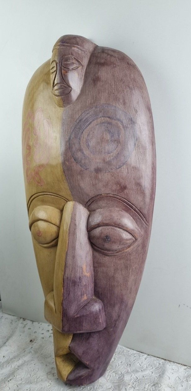 Internationale Kunst: Grosse afrikanische Maske aus Holz – Gebraucht aus Flums von Flumsantik 1