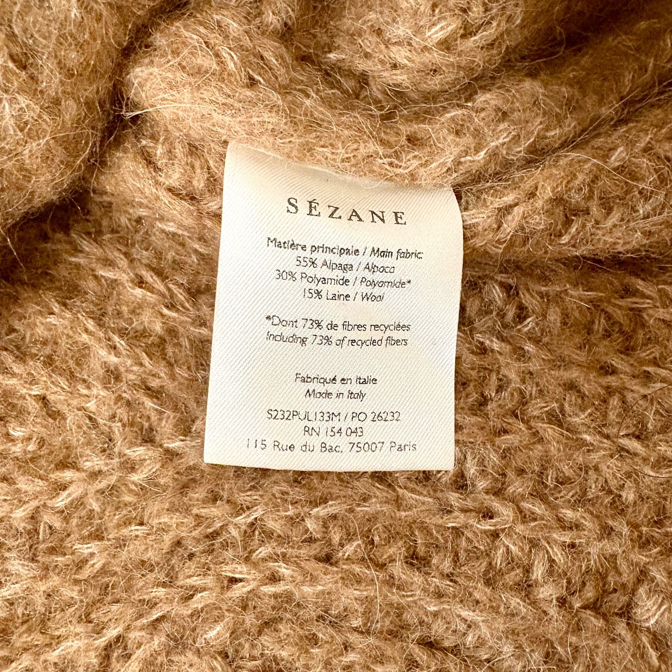 Sezane Maglioni & Felpe: La Maille Sézane Paris Pullover Aplaca Wolle, Grösse M – Usato da Brienz BE venduto da Kokolea84 5