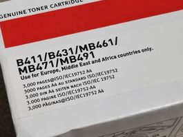 Original OKI black Toner 44574702