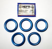5 Stück Aluminium - Abseilringe « Hefti » - Ø 59mm