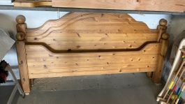Massivholz Bettgestell Kiefer, Doppelbett 200 cm lang