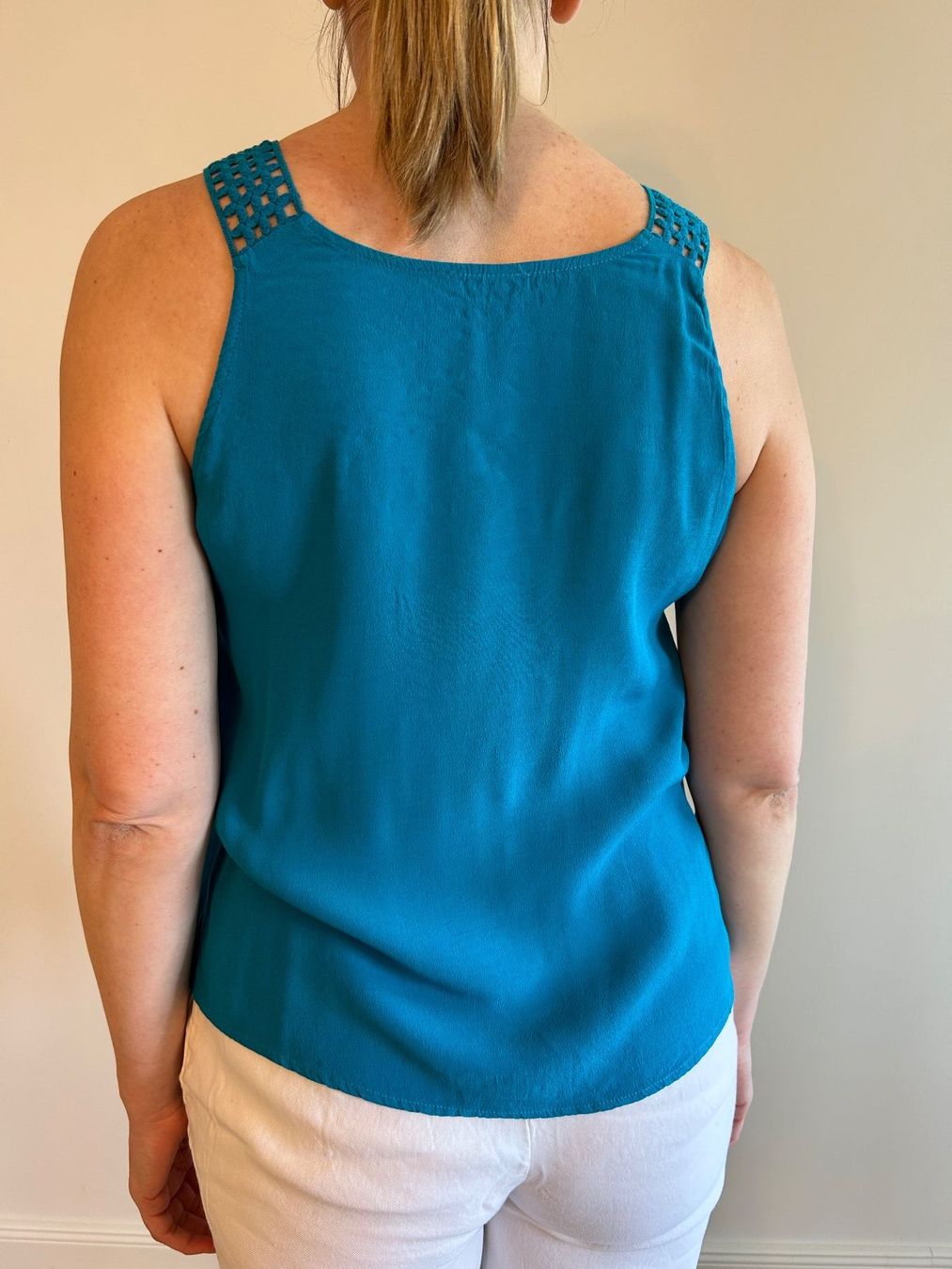 Orsay Top: Sommer Top türkis mit Spitze, Grösse M – Usato da Wallisellen venduto da kar_6vlq 2