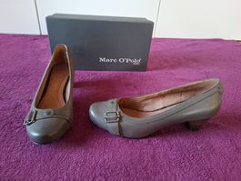 Marc O'Polo Pumps – Echtes Leder – Anthrazit/Grau – Gr. 39