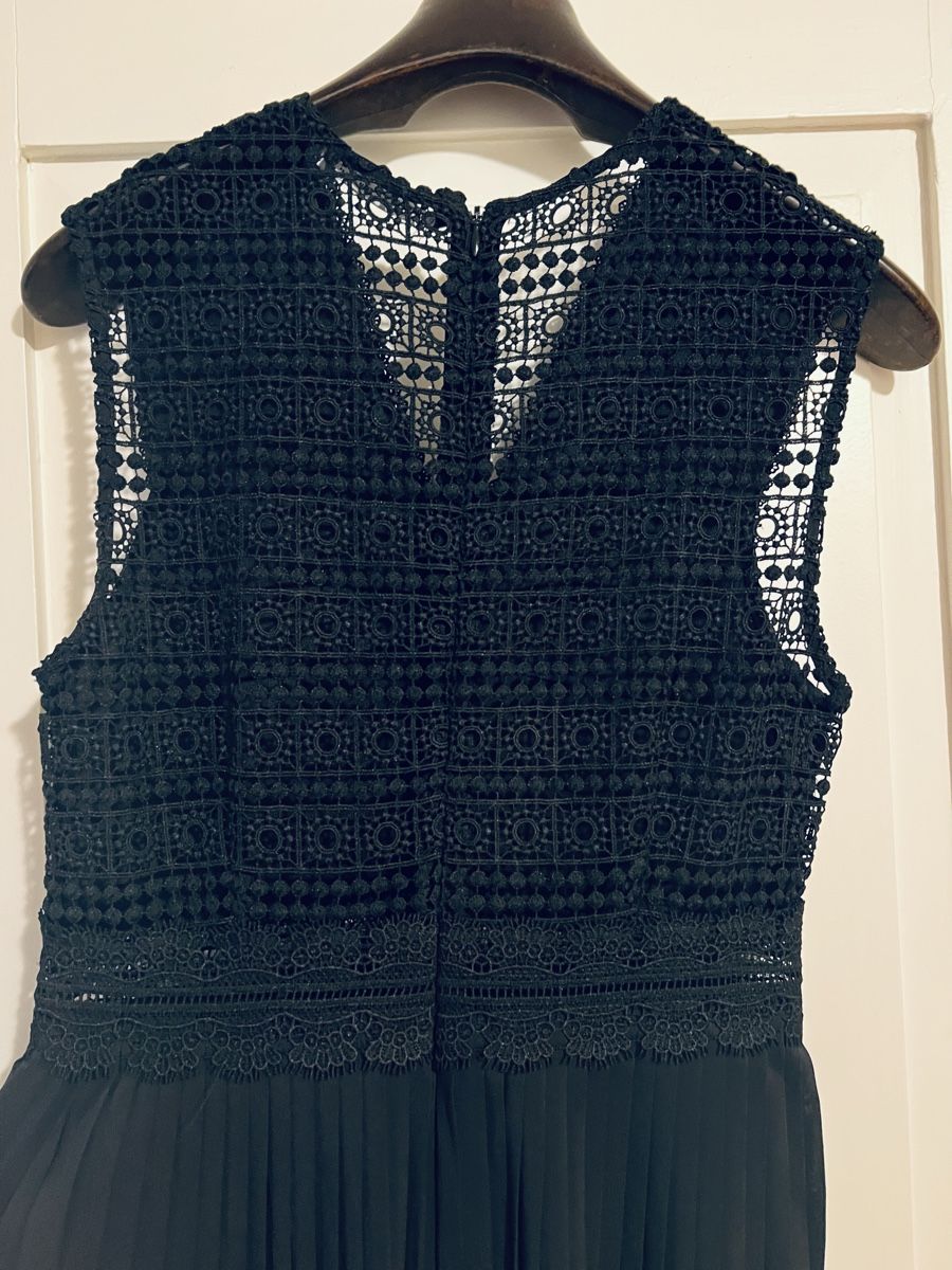 Zara Tute: Zara Black Lace Pleated Jumpsuit - 36 – Usato da Rüschlikon venduto da topswissvintage 4