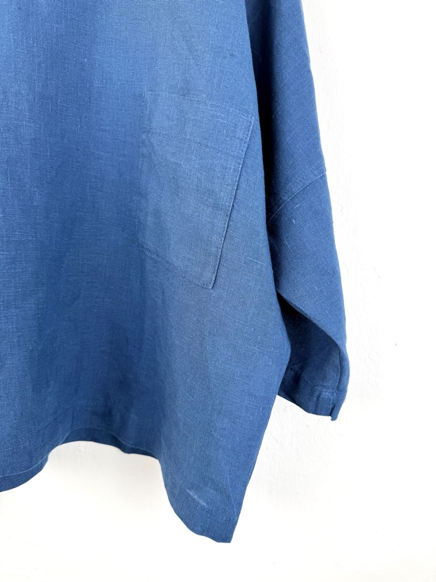 Blusen: Len.Ok Leinenshirt, Gr. S, Blau – Neu (gemäss Beschreibung) aus Basel von A-Z-B 1
