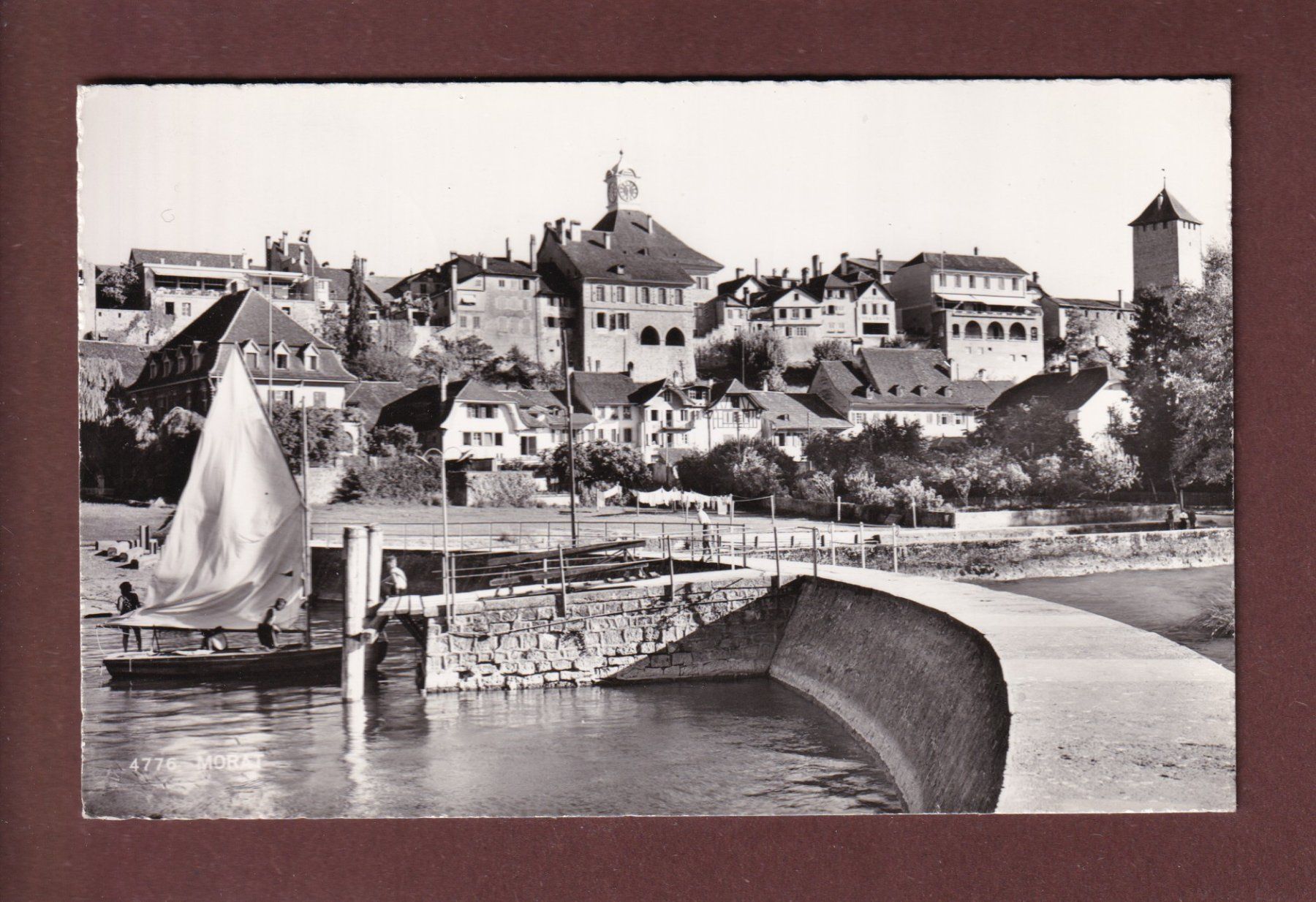 Cartoline postali: MORAT / MURTEN - 1961 – Usato da Pully venduto da nicecards-shop