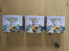 3x Pokemon Schwert & Schild Farbenschock Displays DE NEU+OVP