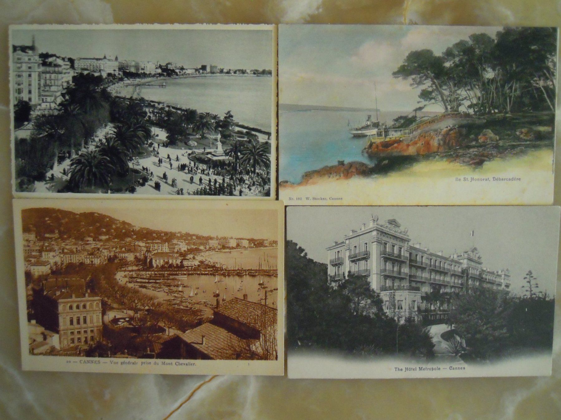 Cartoline postali: 4 Ansichtskarten Cannes Frankreich ungelaufen Set – Usato da Nenzlingen venduto da plakis