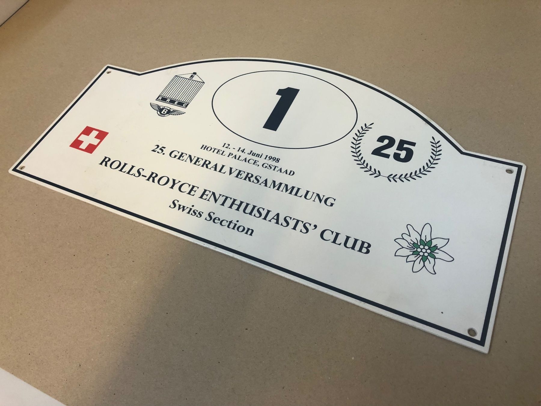Schilder: Rolls-Royce Rallye Startnummer Oldtimer – Gebraucht aus Gossau ZH von peabo