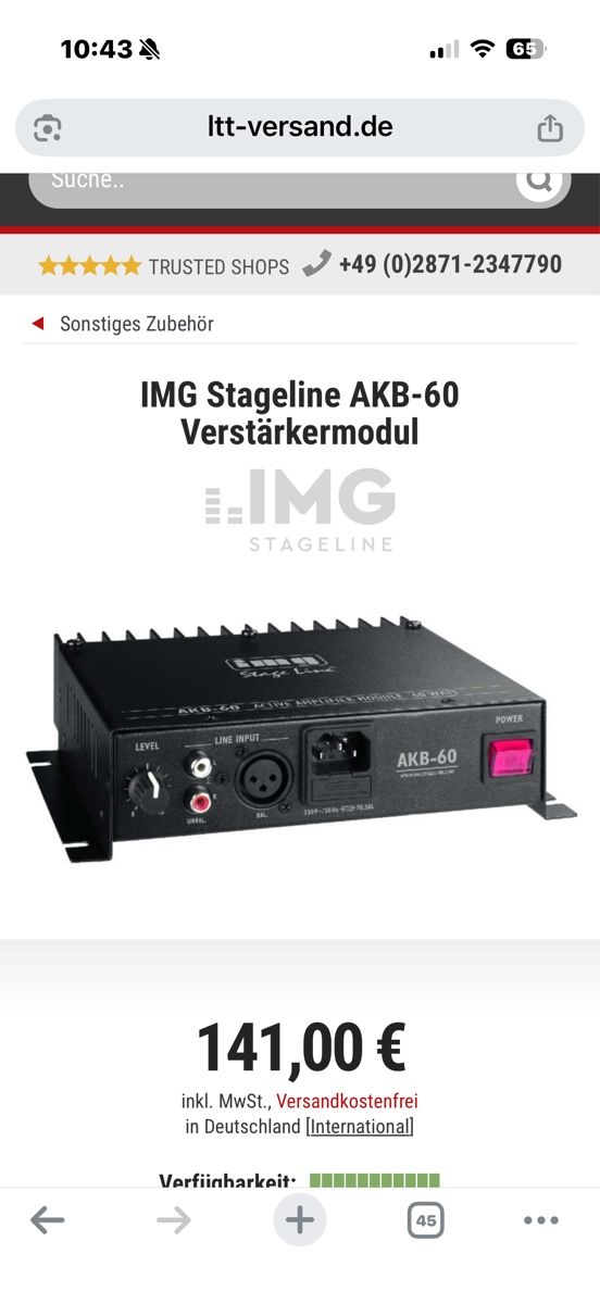 Amplificatori: IMG Verstärker Stage Line – Usato da Nebikon venduto da Electrovoice10 2