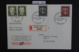CH 1945 Brief sauber gestempelt, mit Sonderstempel  Los 7270