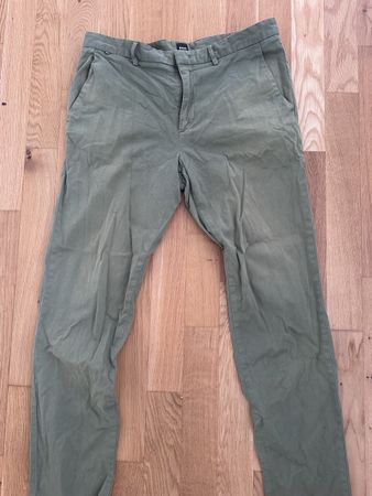 BOSS KAITO Slim Fit Chinos Pants Olive Size 34R