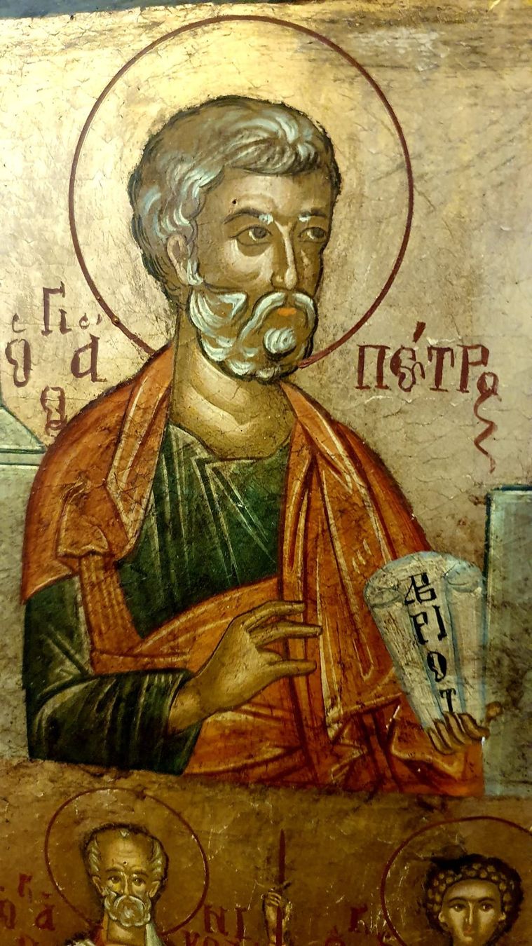 Dipinti: Ikone mit Heiligenfiguren, religiöses Bild, antik – Usato da Zürich venduto da adriben 4