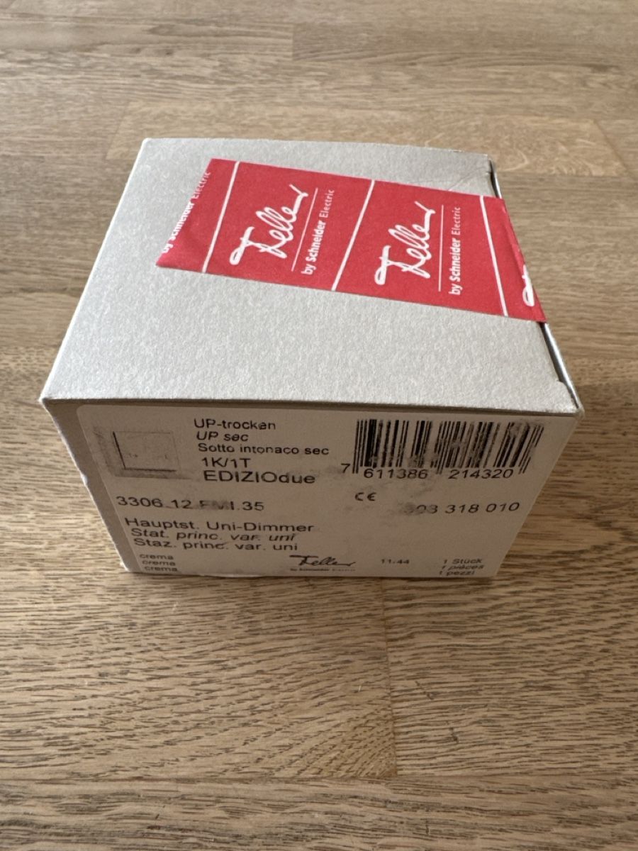 Zeptrion Schalter: UP Zeptrion Universaldimmer Farbe Crema – Neu und originalverpackt aus Thun von Topmat 1