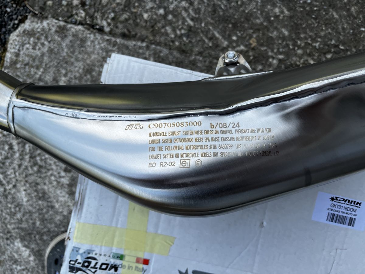 KTM Sistemi di scarico: Auspuff Endschalldämpfer KTM Duke 790 – Nuovo (secondo la descrizione) da Pfaffnau venduto da Matthiasblum 2