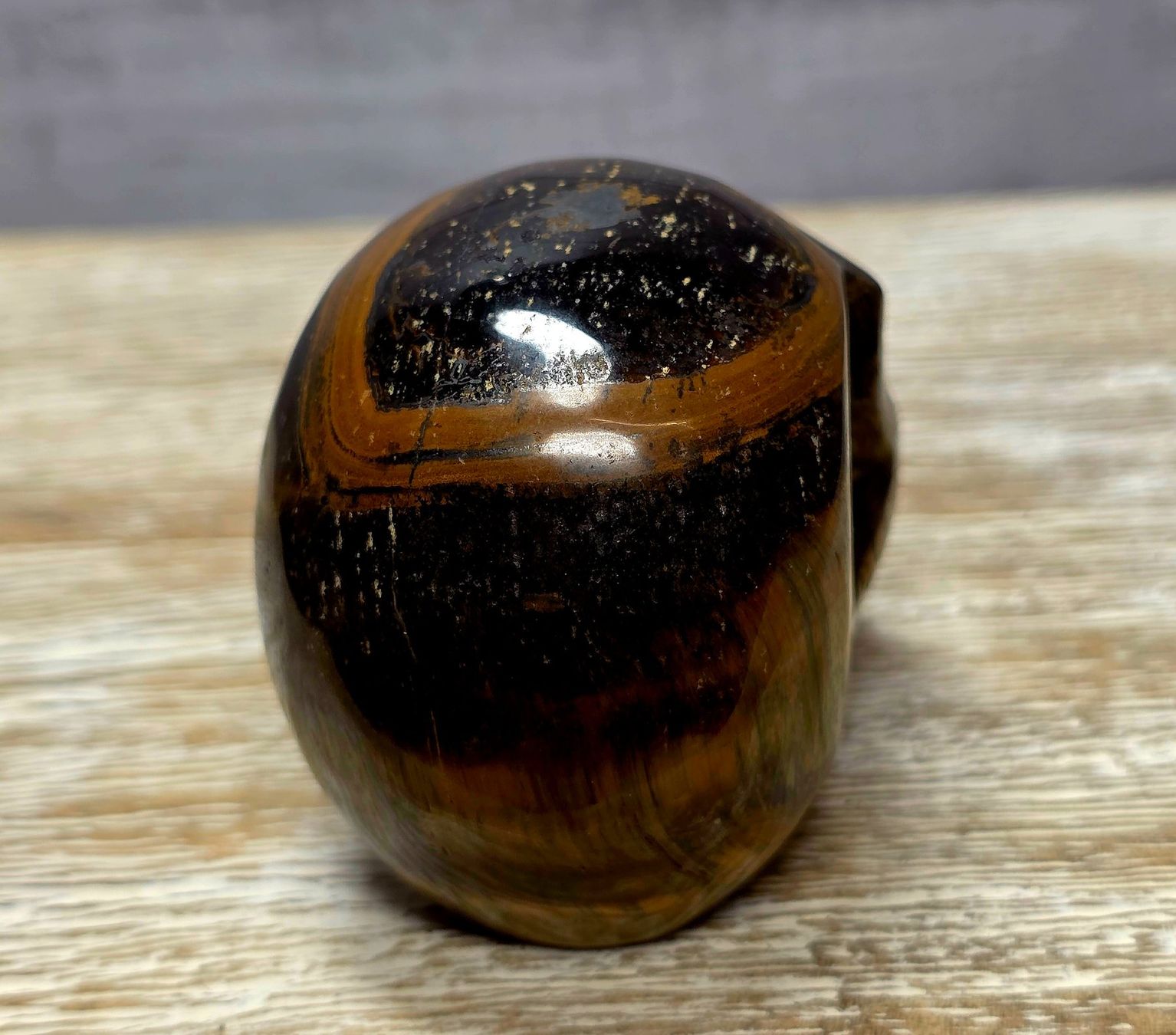 Minerali & Pietre curative: Eisen-Tigerauge Schädel D 180g – Nuovo e nell'imballaggio originale da Matzingen venduto da Shay_Crystalz 2
