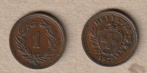 Tutti le monete: 1 Rappen 1927 – Usato da Allschwil venduto da Coinfreak