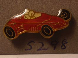 1 Roter Rennwagen Pin (S298)