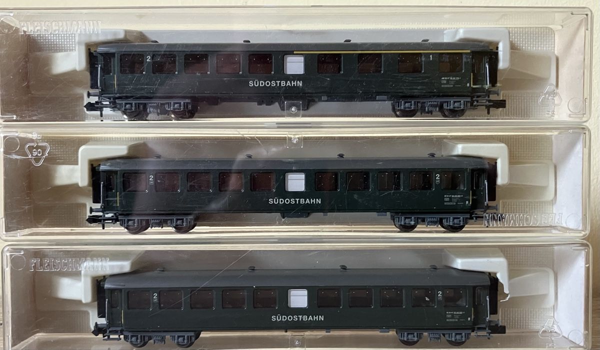 Fleischmann Modelleisenbahnen: Fleischmann SOB 3er. Wagenset  – Gebraucht aus Dompierre VD von immorentes 5