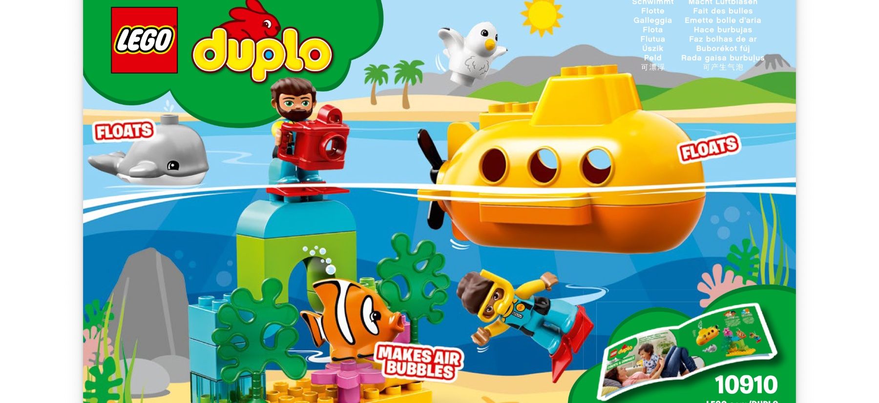 Lego Kit di costruzioni: Lego Duplo U-Boot Abenteuer mit Anleitung – Usato da Baden venduto da polveres 2