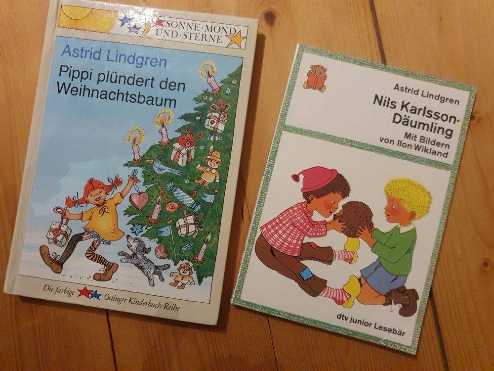 2 Astrid Lindgren Bücher, Pippi Weihnachten... Kaufen auf Ricardo