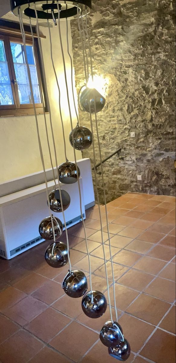 Lampadari & plafoniere: Vintage Kugeln Lampe Chrom Designklassiker – Usato da Zürich venduto da einkaufswagen 3