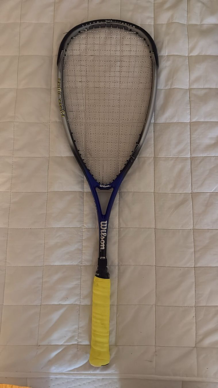 Wilson Racchette: Raquette de Squash Wilson Sledge 140 Titanium – Usato da Coppet venduto da jcmichaca62