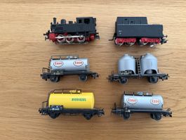 Märklin 3029 Dampflok mit Wagen
