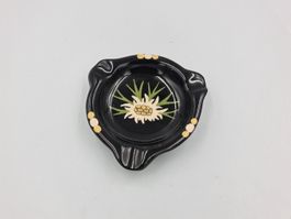 Arnold Zahner Rheinfelder Keramik Edelweiss Aschenbecher