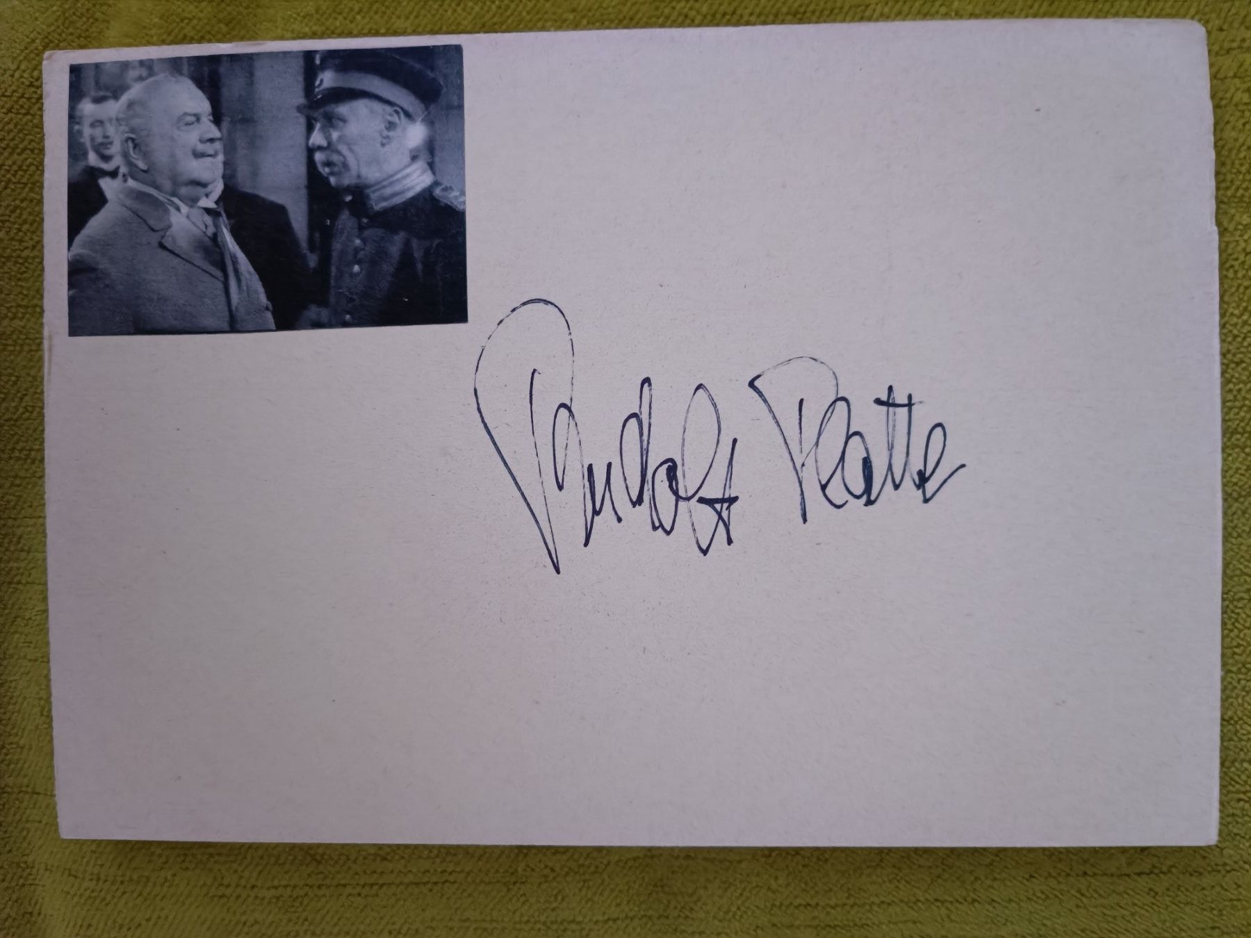 Autogramme: Rudolf Platte † 1984 Schauspieler – Gebraucht aus Menziken von Artographs