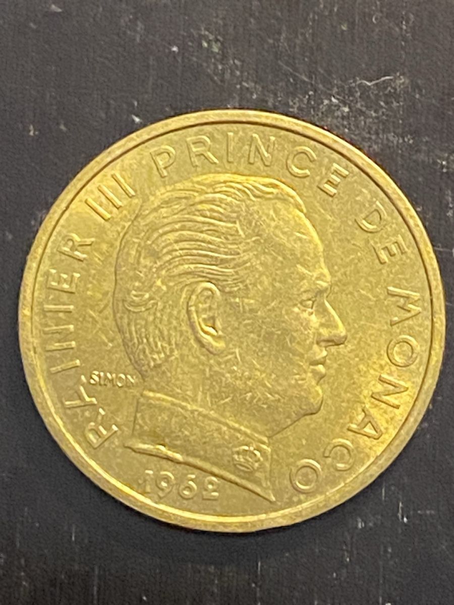Tutti le monete: Principauté de Monaco, 50 & 10 centimes 1962 & 1982 – Usato da Corsier-sur-Vevey venduto da Ginoarturo 3