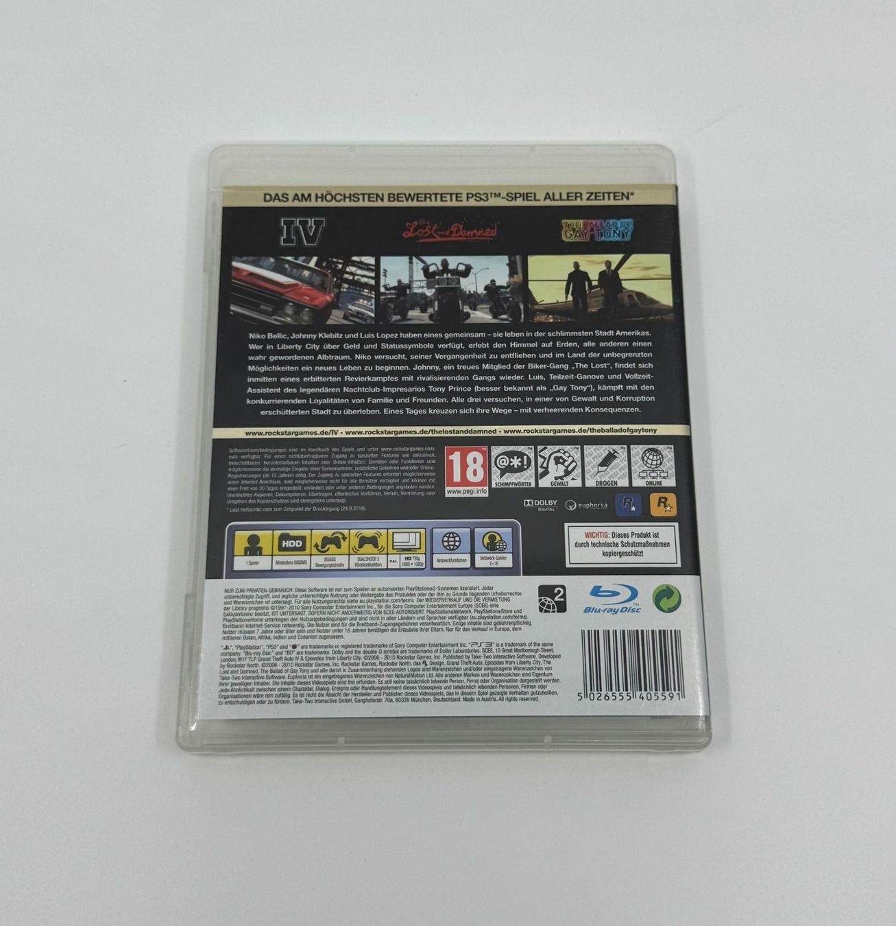 GRAND THEFT AUTO IV: Episodes From Liberty City PS3 (Playstation 3) EUR