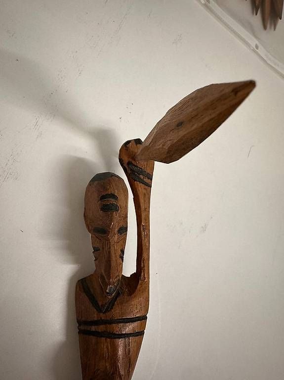 Tutte le decorazioni: Handgeschnitztes Holzboot mit Ruderfiguren – Usato da Obernau venduto da Arche_Noah_Brocki 8