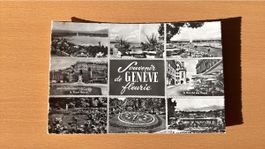 Vintage Genf Souvenir-Karte, Top Zustand, Rarität!