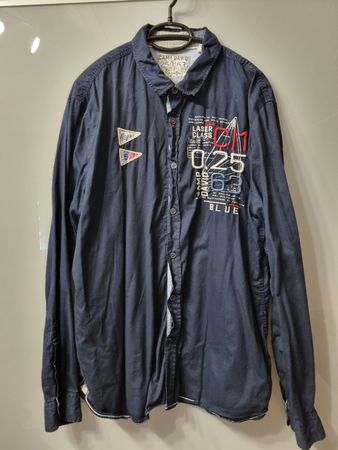 Camp David Hemd Herren Grösse XL dunkelblau neuwertig