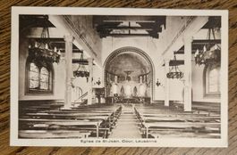 Eglise Cour 1934 à Dr. Borel, Com. restauration E à Pampigny