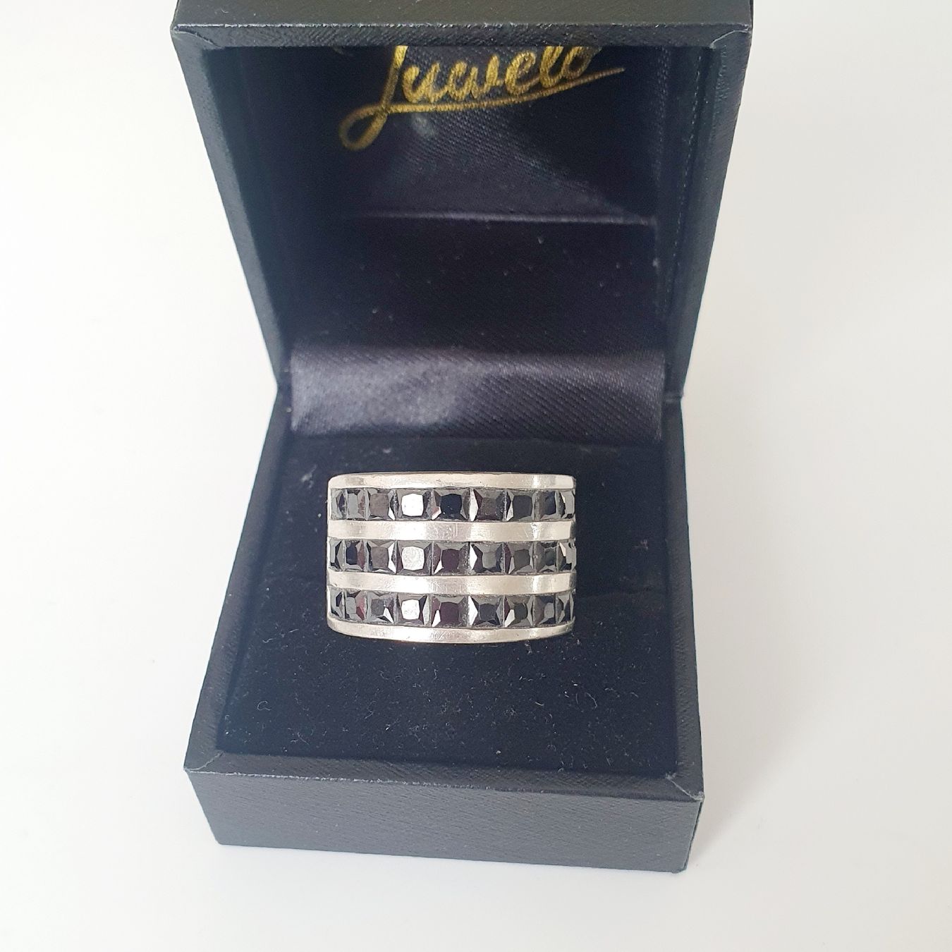 Anelli: Silber Ring mit Onyx Steinen Gr. 17.5 mm – Usato da Kreuzlingen venduto da Wunderkiste123 8