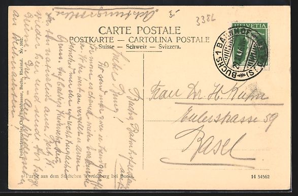 Cartoline postali: Werdenberg bei Buchs, Strassenpartie mit – Usato da Berlin venduto da bartko-reher 1