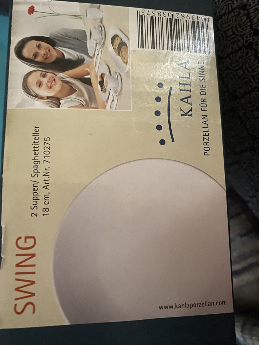 Kahla Set di piatti: Kahla swing suppen/spaghetti schüssel – Nuovo e nell'imballaggio originale da Gretzenbach venduto da Cantate 1