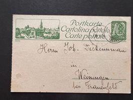 Postkarte 1926 mit Aufdruck Bern  (P752)