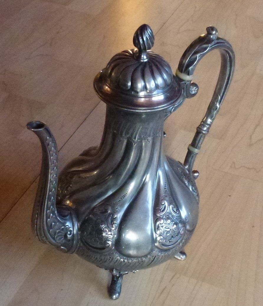 Teiere: Altes englisches 3er Zinn-Set – Usato da Walkringen venduto da Casablanca777 5