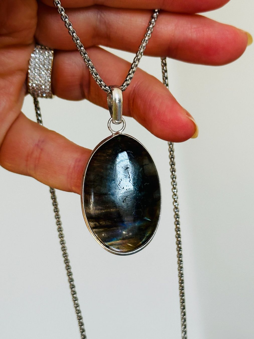 Catenine: Labradorite necklace – Nuovo e nell'imballaggio originale da Genève venduto da AGBERG 7