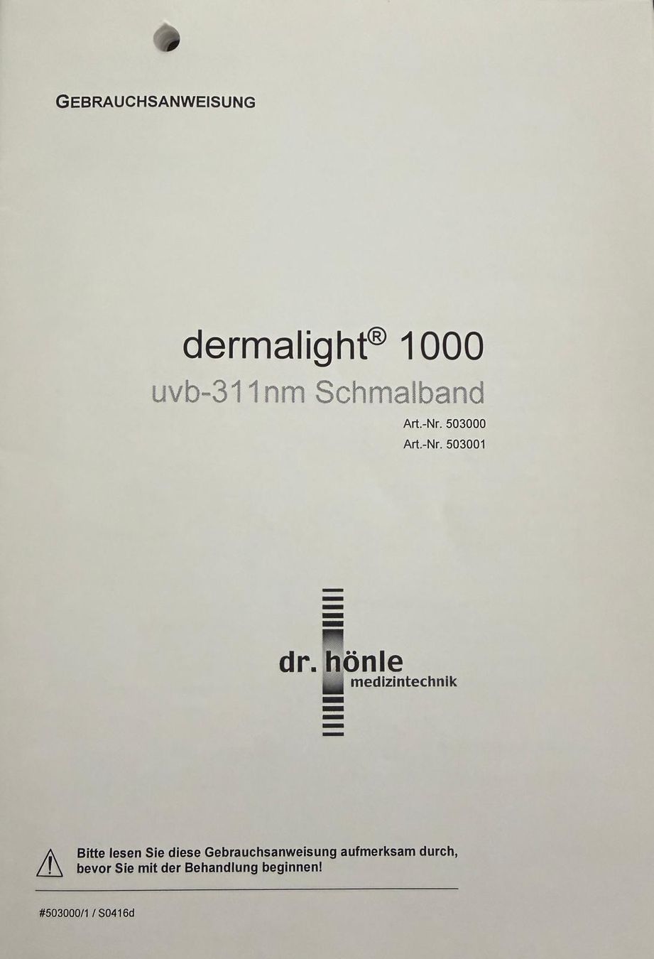 Medizinische Geräte: dermalight 1000 UV-B 311nm – Gebraucht aus Gontenschwil von Electrosoundboy 4