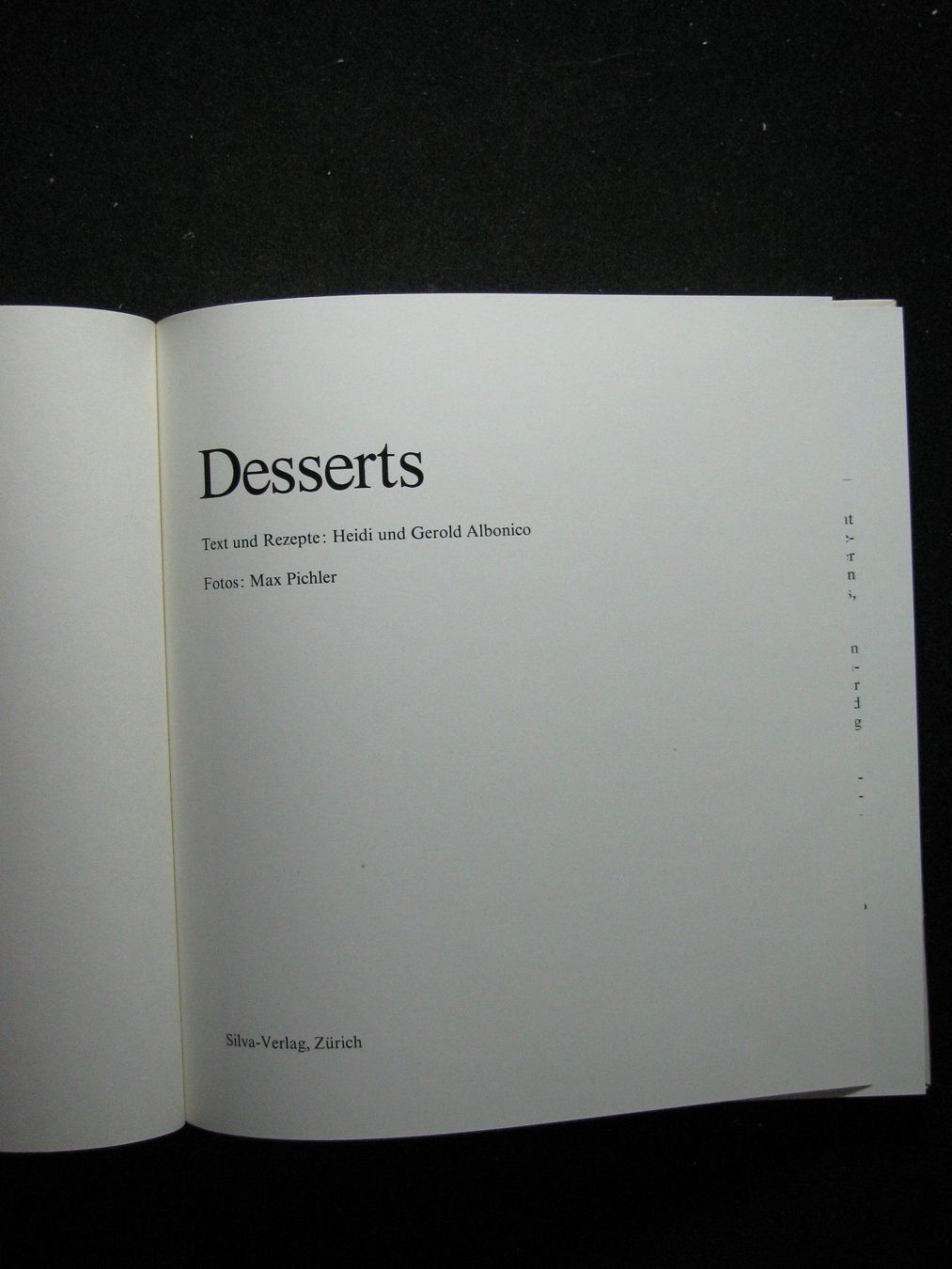Libri: H.und G. Albonico /Silva /Desserts – Usato da Reitnau venduto da Zaomir 1